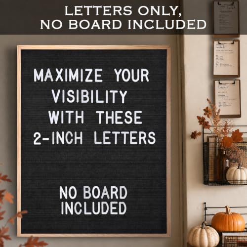 Mainevent 2 Inch Plastic Letter Set for Letter Boards - Letters Only