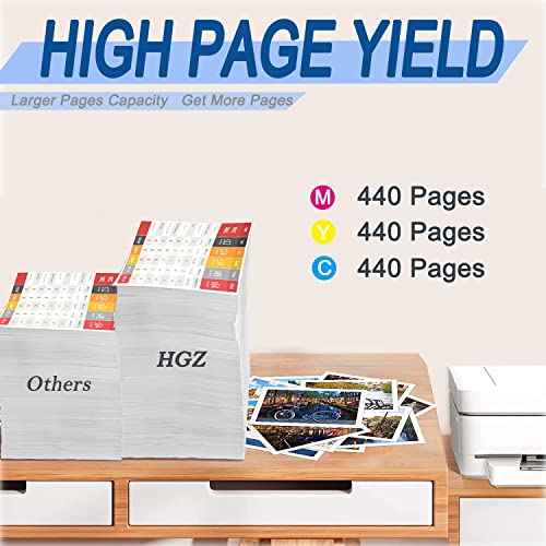 HGZ LC103XL Compatible Color Ink Cartridge Replacement for LC103 LC103XL Worked for MFC J870DW J450DW J470DW J650DW J4410DW J4510DW J4710DW J6720 (4 Cyan, 4 Magenta, 4 Yellow, 12 Pack)