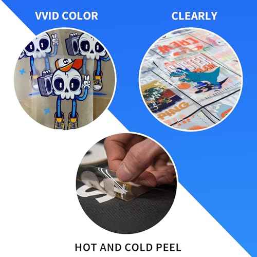 200 Sheets DTF Transfer Film Paper A4 Double Sided Thick Clear Pretreat Sheets, PET Heat Transfer Paper for Inkjet Printer DTG Printer Direct Print On T Shirts Textile