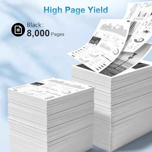 TN850 High-Yield Black Toner Cartridge Twin Pack Replactment for Brother TN-850 TN850 Toner for HL-L5200DW HL-L6200DW MFC-L5700DW MFC-L5800DW MFC-L5850DW MFC-L5900DW MFC-L6800DW Printer