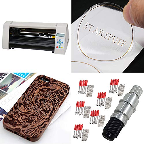 AFUNTA 30 Pcs Vinyl Cutter Blades Set 30/45/60 Degree for Roland Plotters