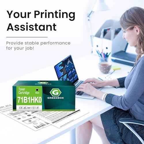 GREENBOX Remanufactured CS417dn Toner Cartridge Replacement for Lexmark 71B1HK0 High Yield Toner for CS417 CS417dn CX417 CX417de CS317 CS317dn CX317dn CS517de CX517 CX517de (1 Black, 6,000 Pages)