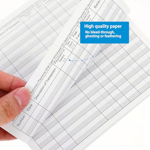 Dayvorax 12 Pack Checkbook Registers 6" x 3" Blank Ledger with 14-Row Pages (Variation 12)