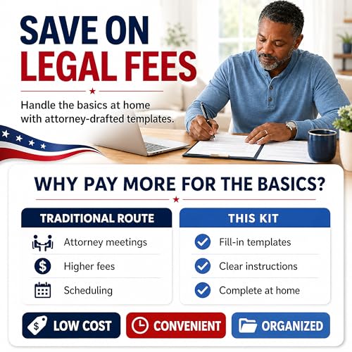 Durable Financial & Healthcare Power of Attorney Kit with Instructions – 2 in 1