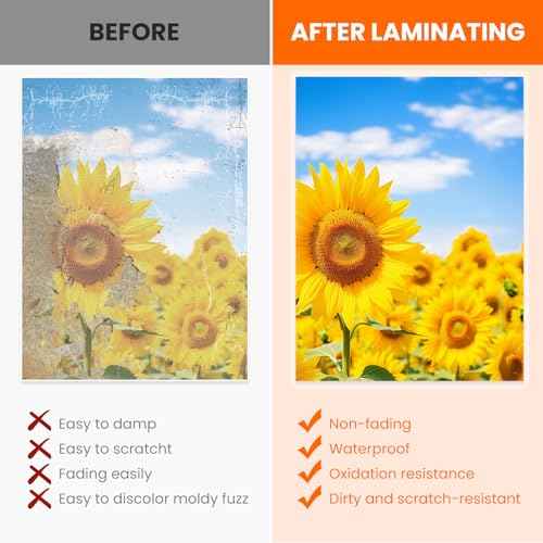 CAREGY Thermal Laminating Pouches,330 Pack Laminating Sheets, 3 Mil, 9 x 11.5 Inches Lamination Sheet Paper for Laminator, Round Corner Letter Size, Office and School Supplies