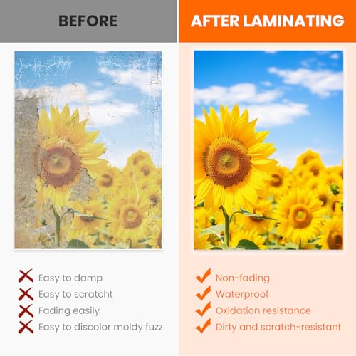 CAREGY Thermal Laminating Pouches,660 Pack Laminating Sheets, 3 Mil, 9 x 11.5 Inches Lamination Sheet Paper for Laminator, Round Corner Letter Size, Office and School Supplies