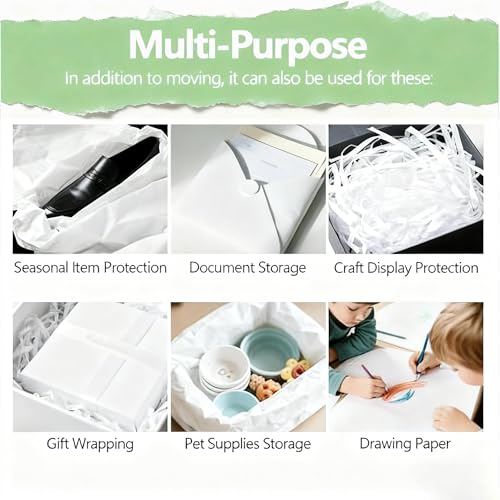 MAXTBEE Packing Paper Sheets for Moving, 200 Heavy-Duty & Durable