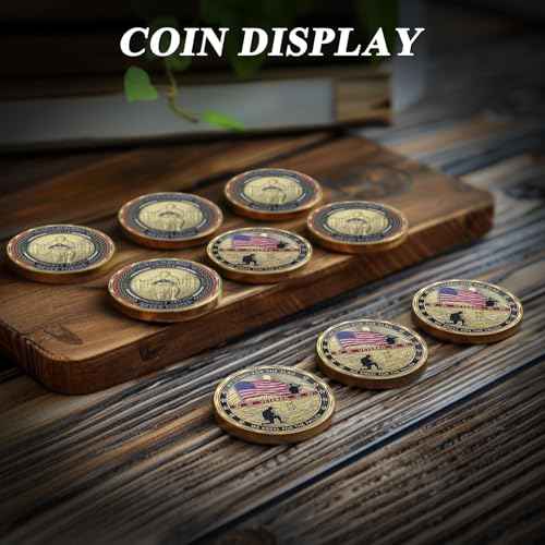 42 PCS Military Challenge Coins, US Military Coins Veteran Challenge Coin - Stand for The Flag, Kneel for The Fallen - Military Commemorative Appreciation Gifts