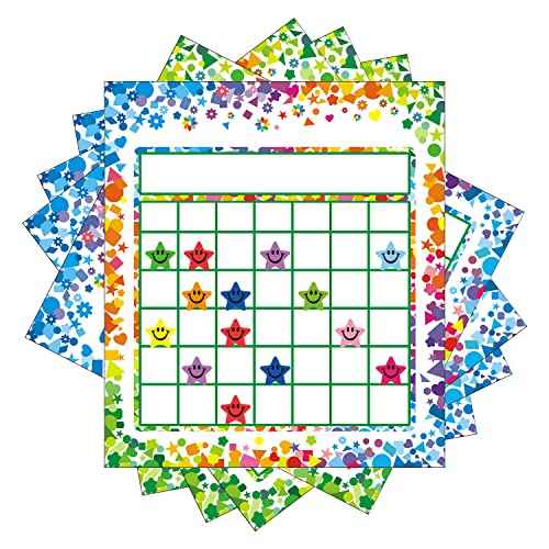 REGELETO 80 Pack Incentive Reward Chart for Classroom Home Behavior for Kids Students with 2400 Pieces Star Stickers