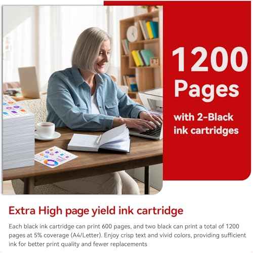High Yield PG-275 Black Ink Cartridge Compatible for Canon 275 275XL Replacement for Cannon 275 Black Ink Compatible for Canon TR4720 TS3722 TS3522 TR4700 TS3500 TS3700 TS3520 TS3720 TR4722 Printer