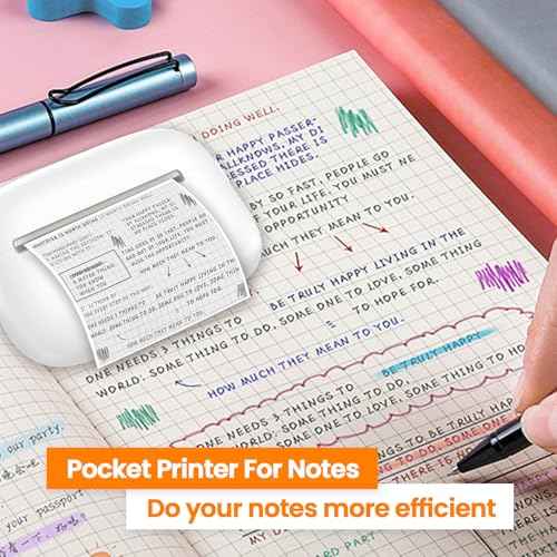 Label Maker Machine with Tape: Bluetooth Sticker Printer Supports Printing Multiple Labels, Versatile App with Fonts and Icons for Home, Kitchen, School, Office Organization, White