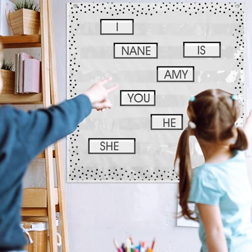 Boho 7-Pocket Classroom Organizer Chart - MotiMind Standard Size