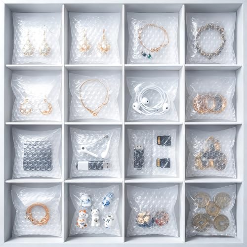 Evadow 100 Pack 6x8 Inch Double-Side Bubble Out Bags for Shipping & Storage