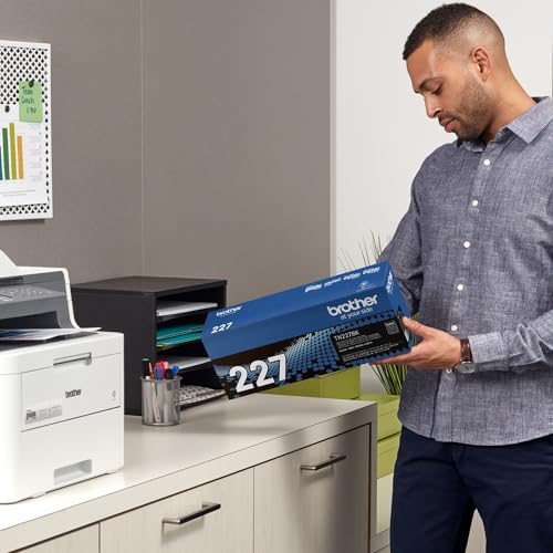 Brother TN227BK High Yield Black Toner Cartridge Pack of 1 for Brother Printers