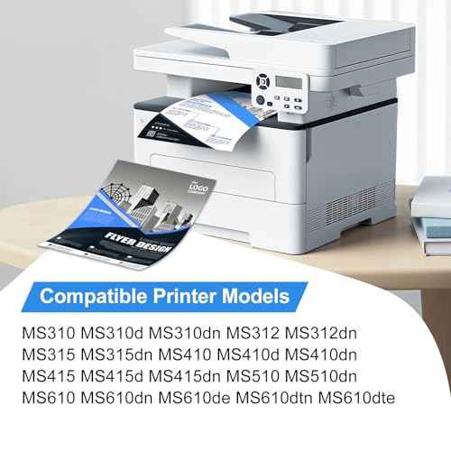 50F1H00 501H Toner Cartridge Compatible Replacement for Lexmark MS312dn MS610dn MS310 MS510dn MS415dn MS310dn MS310d MS315dn MS410d MS410dn MS610de (High Yield,1-Black)
