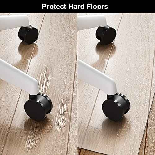 Kuyal Office Chair Mat for Hardwood Floor, 30'' x 48'' Rectangle Transparent Desk Thick Durable Chair Mat for Rolling Chairs, Easy Glide, Floor-Protector