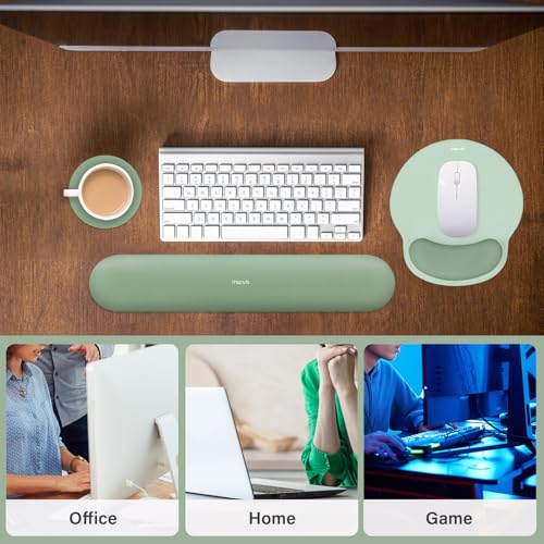MOSISO Wrist Rest Support for Mouse & Keyboard Set - Antique Green