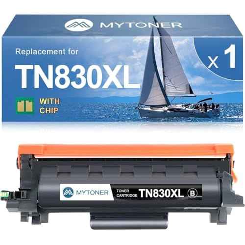 MYTONER Compatible Toner Cartridges Replacement for Brother TN830XL TN830 XL/V/R TN-830 for DCP-L2640DW HL-L2460DW MFC-L2820DW HL-L2400D HL-L2405W HL-L2465DW HL-L2480DW Printer, 1xBlack