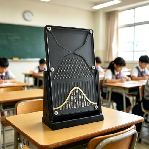 Galton Board Probability Model in Acrylic, Black Variation - Educational Desktop Demonstration