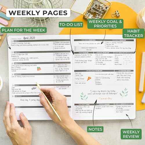 Clever Fox Planner PRO ? Weekly & Monthly Life Planner to Increase Productivity, Time Management and Hit Your Goals, 8.5x11¡È (Forest Green)