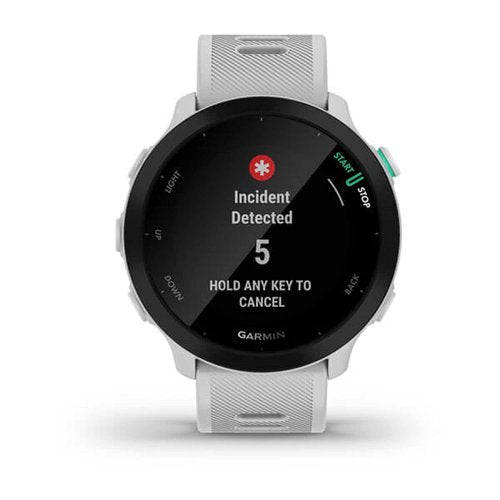 Garmin Forerunner 55, GPS Running Watch with Daily Suggested Workouts, Up to 2 weeks of Battery Life, White One Size (Renewed)