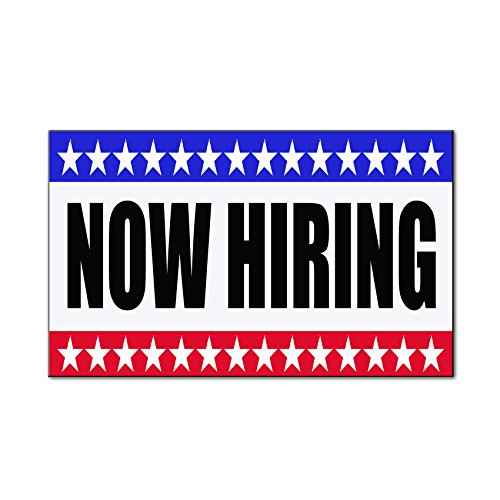Fastasticdeals Now Hiring Business Car Door Magnets Magnetic Signs 18x12 Inches Set of 2