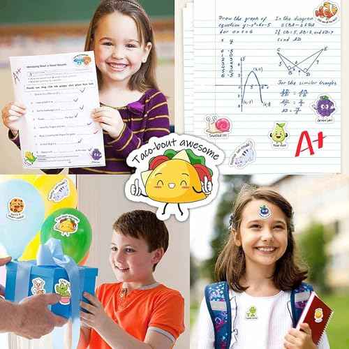 Punny Teacher Prize Stickers for Student, 464pcs Motivational Reward Sticker for Kids Fun, Classroom Must Have Essential for Teacher Elementary, Home School Supplies, Encouraging Incentives Stickers
