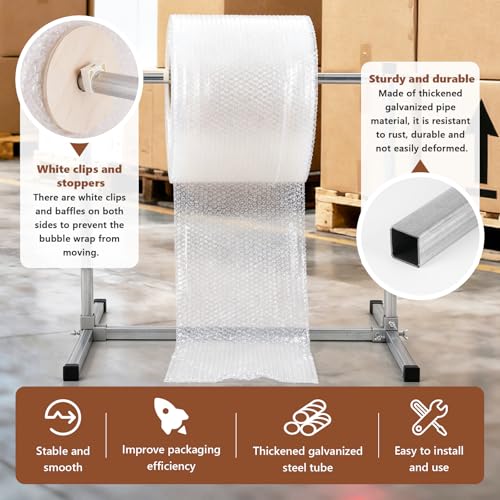 24 Inch Bubble Wrap Roll Dispenser for Packing & Shipping
