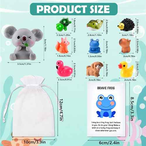 200 Sets Employee Appreciation Gifts Bulk for Coworkers Team Staff Thank You Gifts Organza Bags Back to School Resin Animal Pun Inspirational Note Cards for Office Teacher Volunteer Nurse