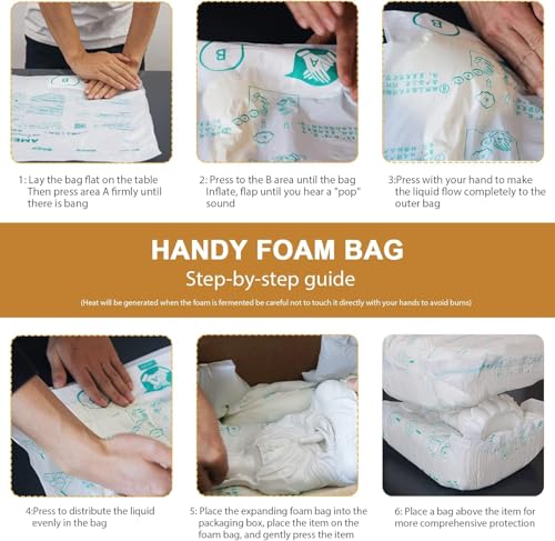 Foam Bag For Shipping, 6PCS 20"x24" Expanding shipping Instant Pack