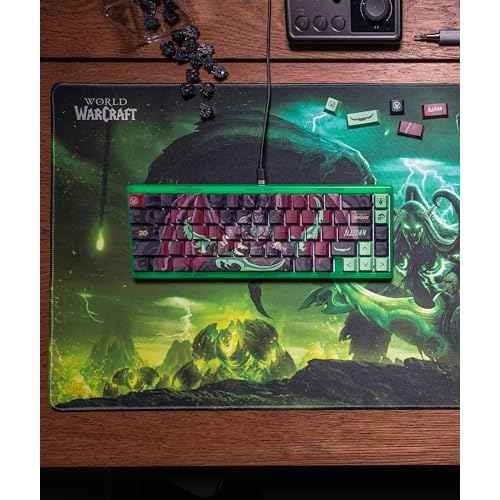 World of Warcraft Illidan Gaming Mouse Pad, Computer Mouse Mat, Flat Stitched Edge, Non-Slip Rubber Base, Gamers & Office Use, 35 x 16 - Officially Licensed