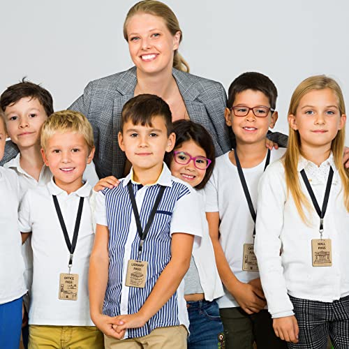 12 Sets School Pass Lanyards for Classroom and Office Access