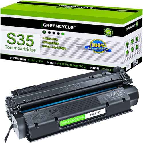 greencycle Compatible 7833a001aa S35 S-35 FX8 Toner Cartridge Replacement for Canon imageCLASS D320 D340 D383 510 FAXPHONE ICD-340 L170 L400 Printer Copier Ink Cartridge (Black, 1 Pack)
