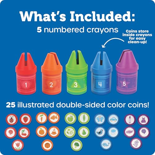Learning Resources Counting Crayons - Educational Toddler Counting & Sorting Toys