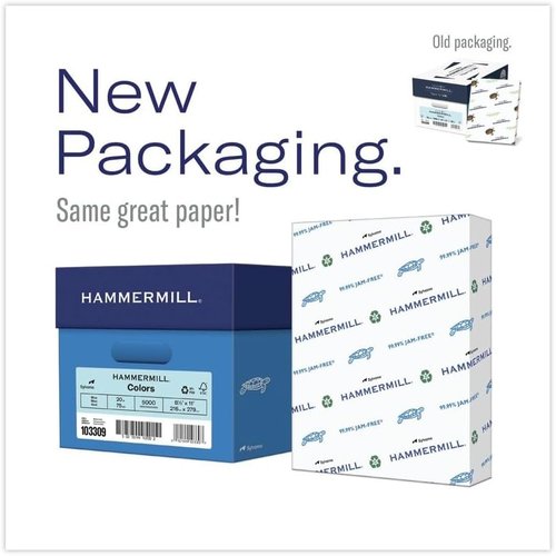 Hammermill Colored Paper - 20 lb Canary Printer Paper, 8.5 x 11 | 10 Reams (5,000 Sheets) - Made in the USA
