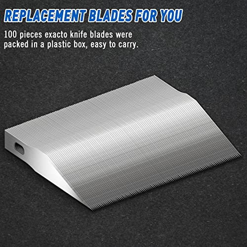 DIYSELF #11 Hobby Knife Blades 100-Pack, SK5 Carbon Steel with Storage Case