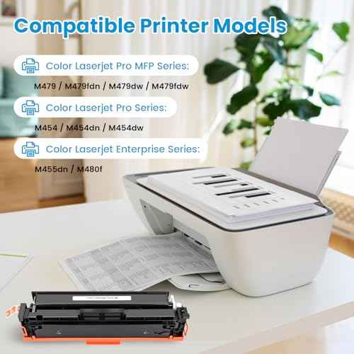 414A 414X Black Toner Cartridge with Chip 2 Pack Compatible Replacement for 414A 414X for Use in Color Laserjet Pro MFP M479fdw M454dw M454dn M455dn M479fdn Printer Ink W2020A W2020X