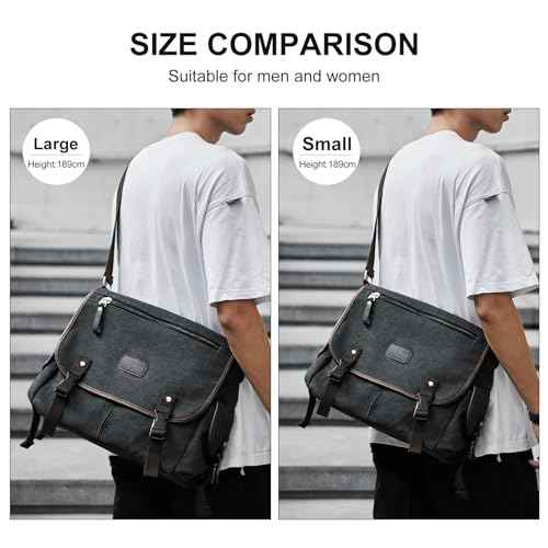 Messenger Bag Men,Waterproof Crossbody Bag,Satchel Shoulder Bag