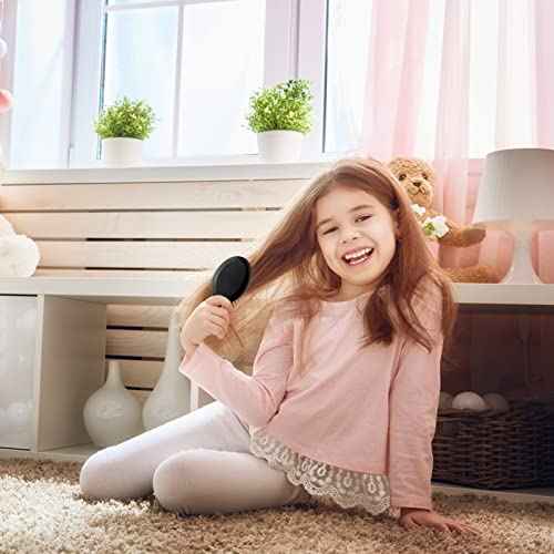 50 Pack Mini Hair Brushes Bulk, Travel Hair Brush Individually Wrapped, Soft Bristles Adds Shine, Scalp Massage and Detangling, Safe for All Hair Types Extensions, Wigs(Bright Black)