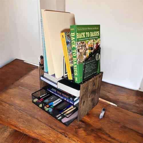 Premium Desk Organizer ? Multi-Compartment Office Storage Tray, Desktop Organizer for Pens, Notebooks, Accessories ? Durable, Space-Saving and Stylish Desk Organizer for Home & Office