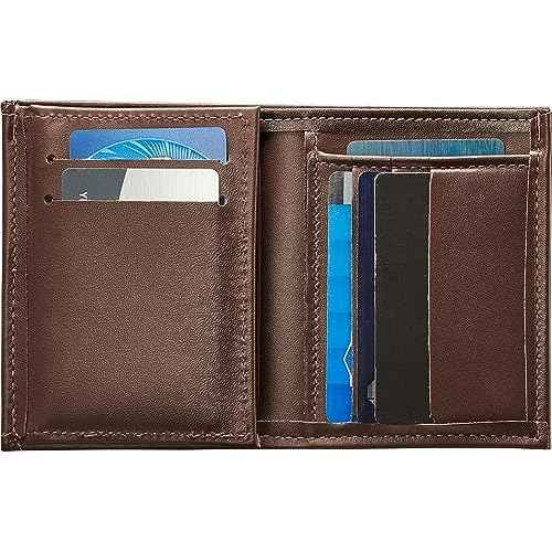 Perfect Fit Shield Wallets Large Shield with Eagle Top Recessed Badge Wallet Fits for Blackinton B736 (Cutout PF15 3.5 inches Height x 2.5 inches Width) Brown Leather