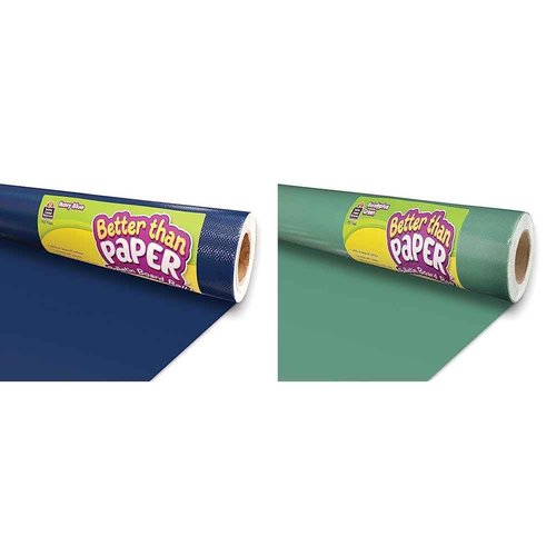 Teacher Created Resources Better Than Paper Bulletin Board Rolls (Navy Blue + Eucalyptus Green)