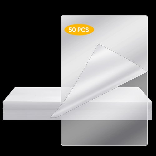 Sherr 50 Pcs 10 Mil Thermal Laminating Sheets 11 x 17 Inch Laminating Pouches 11-1/2 x 17-1/2 Inch Clear Lamination Sheets A3 Size Menu Size Hot Glossy Laminator Sleeves for Sealing