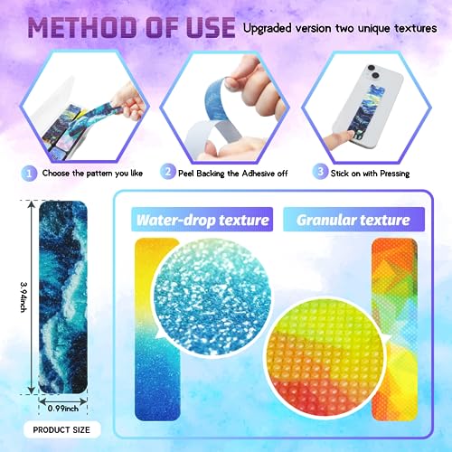 A-Unique Style Sensory Stickers for Anxiety Relief - 48 Pieces with Storage Box