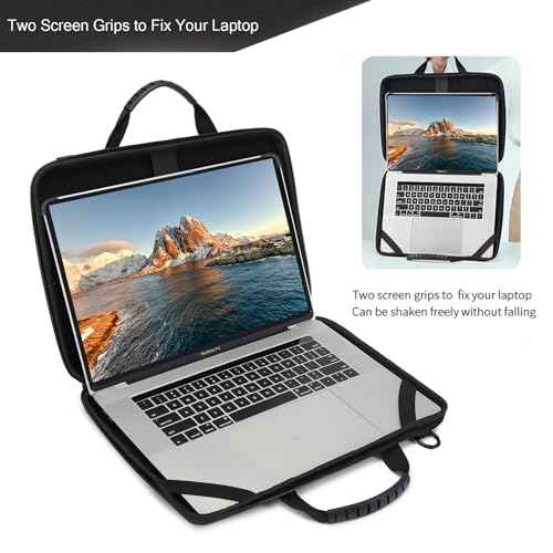 Laptop Case Hard Shell Laptop Bag for Men Women with Shoulder Strap