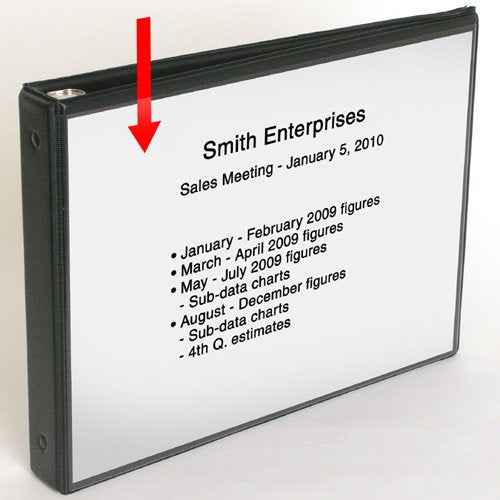 StoreSMART - Flip Chart Easel Presentation Binder - Portrait/Vertical - Black - VH430