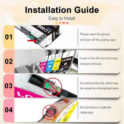 Miss Deer LC406 Ink Cartridges 5-Pack, Compatible Replacement for Brother LC 406 LC406XL for MFC-J4335DW MFC-J4345DW MFC-J4535DW MFC-J5855DW MFC-J5955DW MFC-J6555DW MFC-J6955DW Printer (2BK/1C/1Y/1M)
