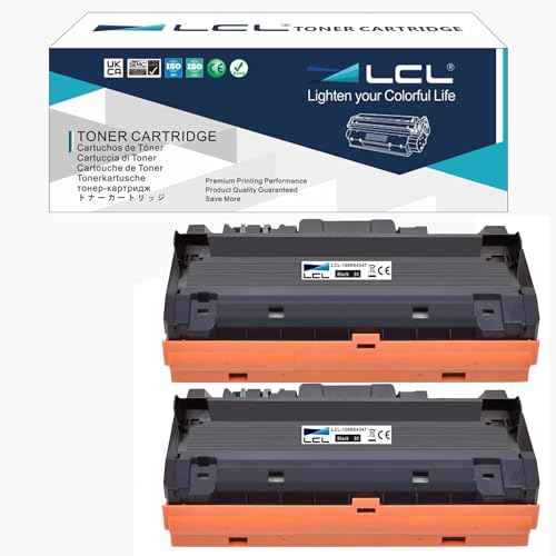 LCL B205/ B210/ B215 Black High Capacity Toner Cartridge Replacement for Xerox 106R04347 106R04346 Compatible with Xerox B205 B210 B215 B205NI B205MFP B210DNI B215DNI B215MFP Printers (2-Pack)