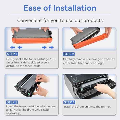 myCartridge SUPRINT TN660 Compatible Toner Cartridge Replacement for Brother TN660 TN-660 TN630 TN-630 Black Toner for HL-L2300D HL-L2305W MFC-L2700DW MFC-L2707DW DCP-L2500D Printer (4 Pack)