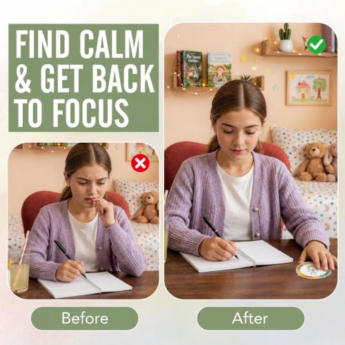 Boho 90 Pcs Calm Sensory Stickers for Anxiety Relief & Mindfulness - Textured Fidget Strips for Desk, Therapy, Adults